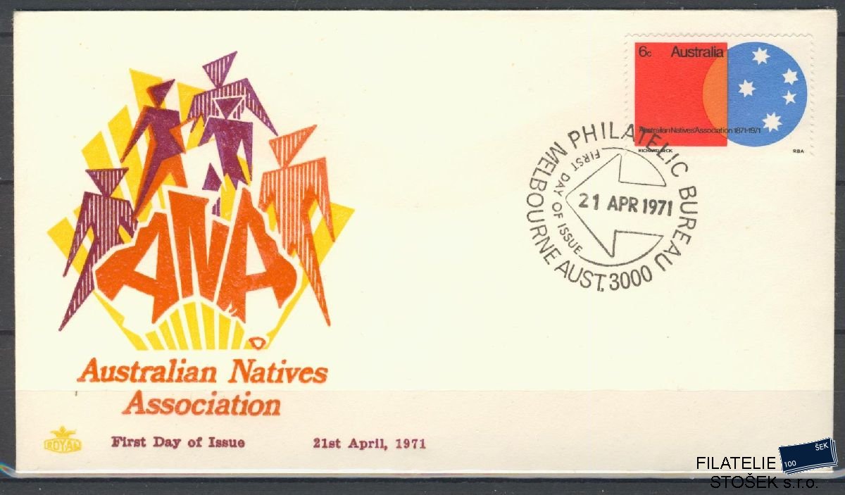 Austrálie známky FDC Mi 464