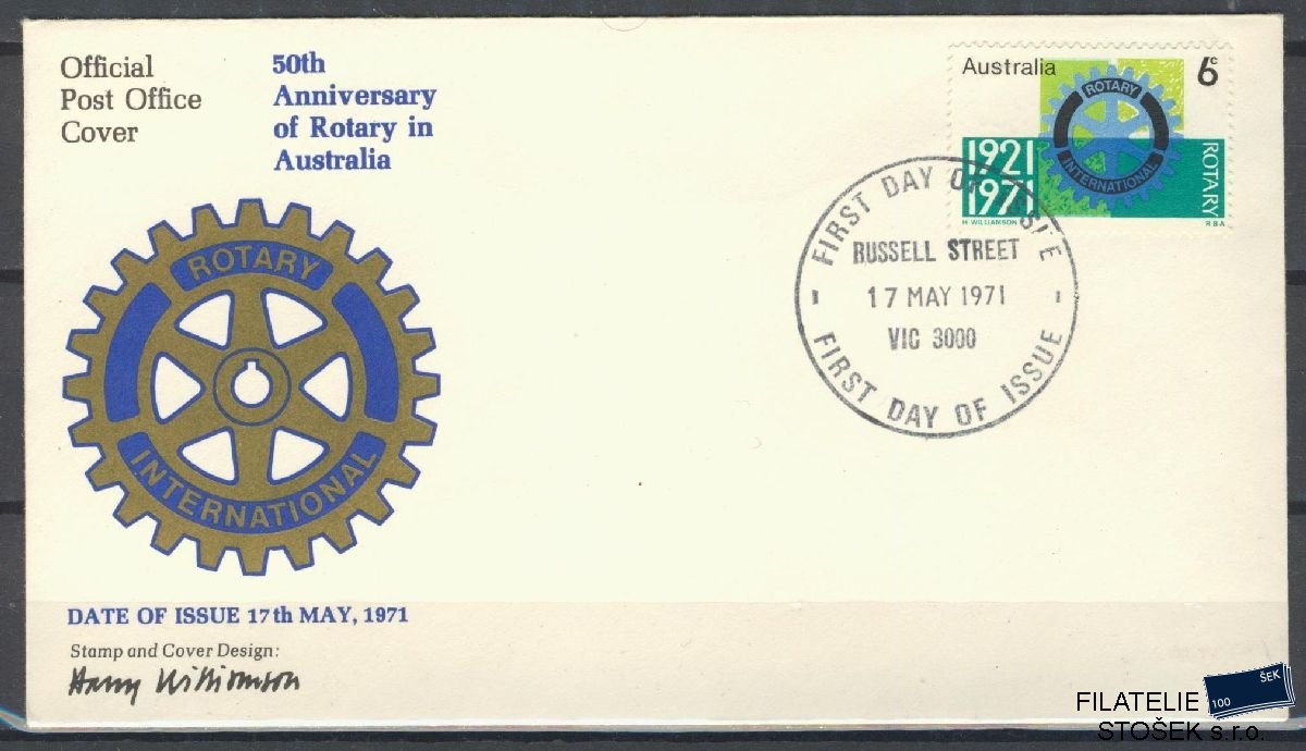 Austrálie známky FDC Mi 466