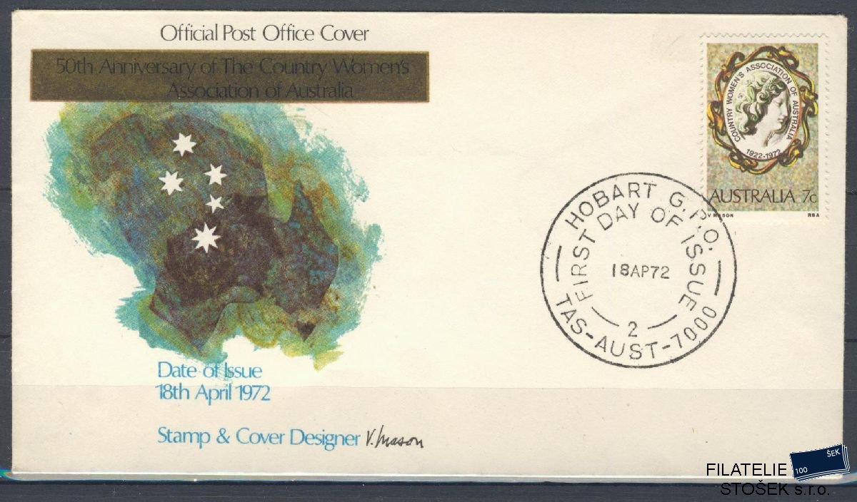 Austrálie známky FDC Mi 490