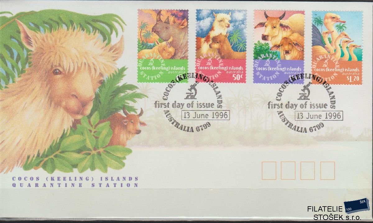 Cocos Islands známky FDC Mi 346-49