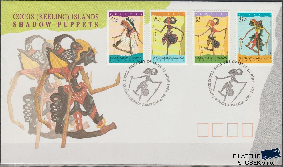 Cocos Islands známky FDC Mi 325-28