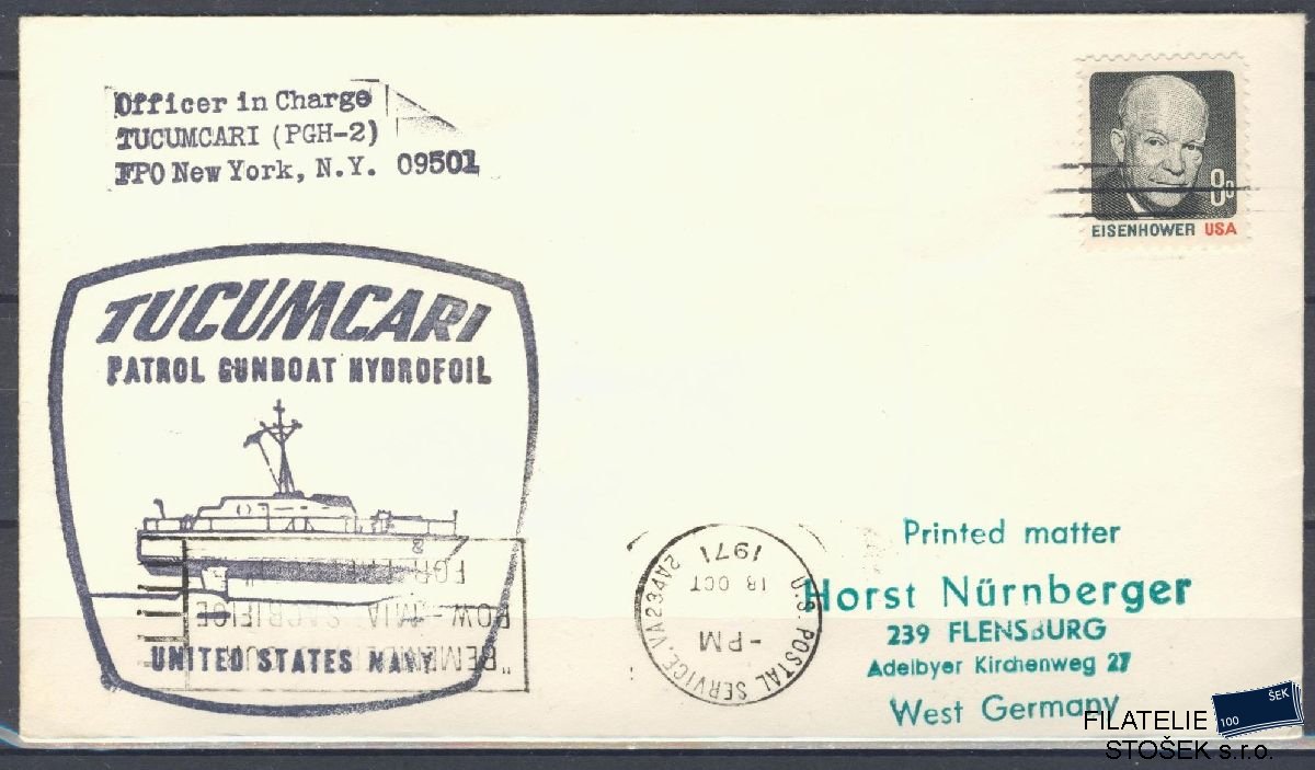 Lodní pošta celistvosti - USA - USS Tucumcari