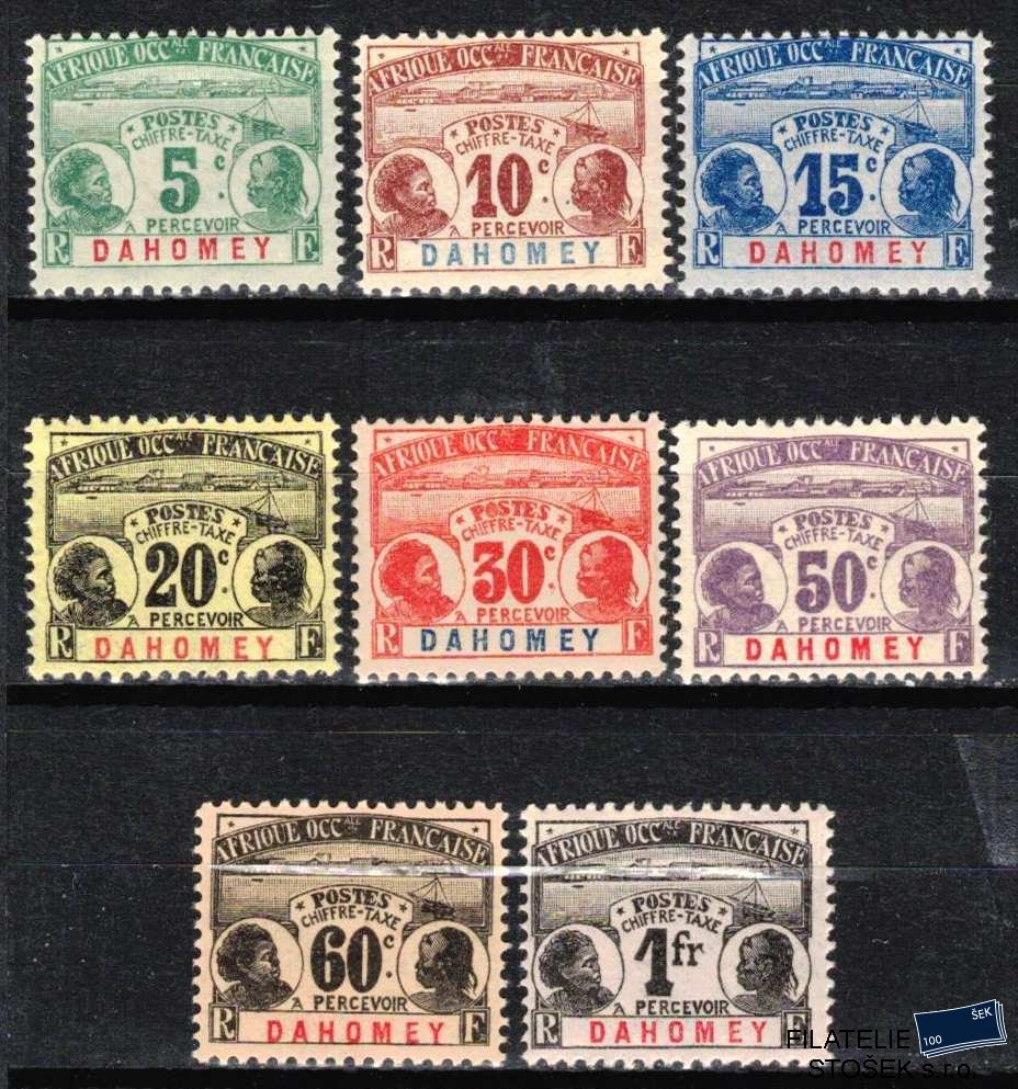 Dahomey známky Yv TT 01-8