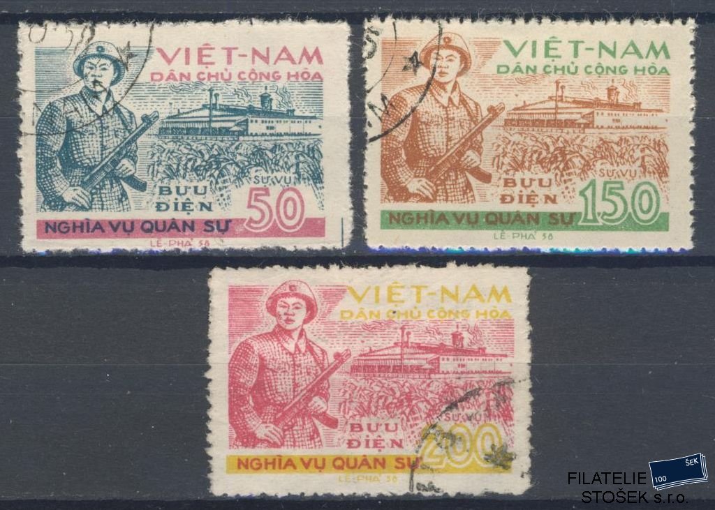 Vietnam známky Mi D 26-28