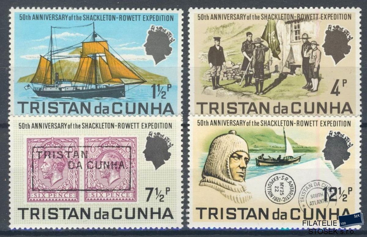 Tristan da Cunha známky Mi 153-56