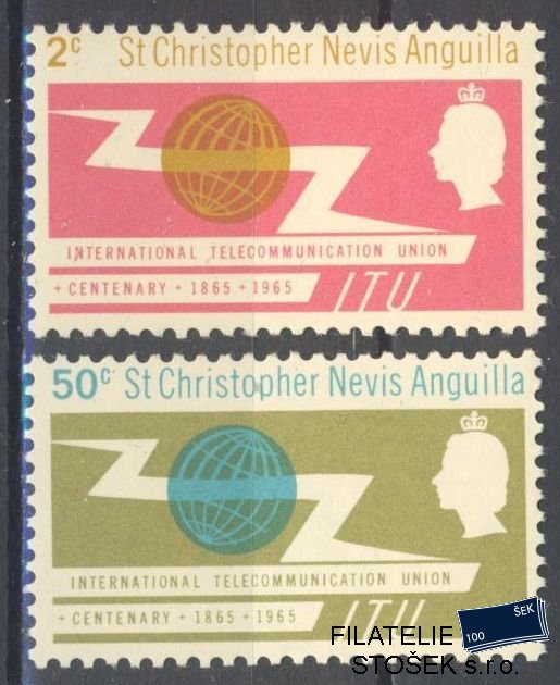 St. Christopher Nevis Anguila známky Mi 156-57