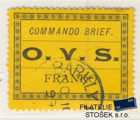 Oranje Staat známky Mi M 1 - Military frank Stamp - KVP  stržený apír