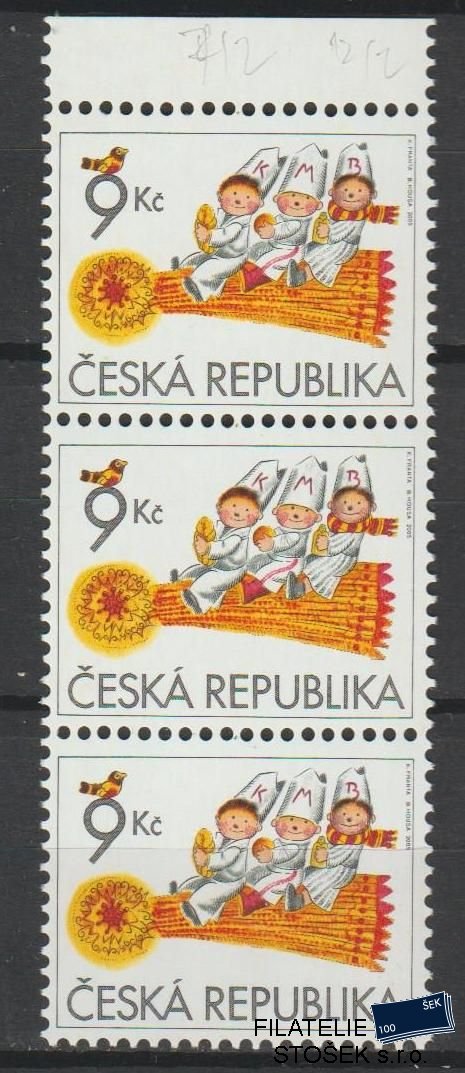 ČR známky 456 3 Páska DV 2,12/2