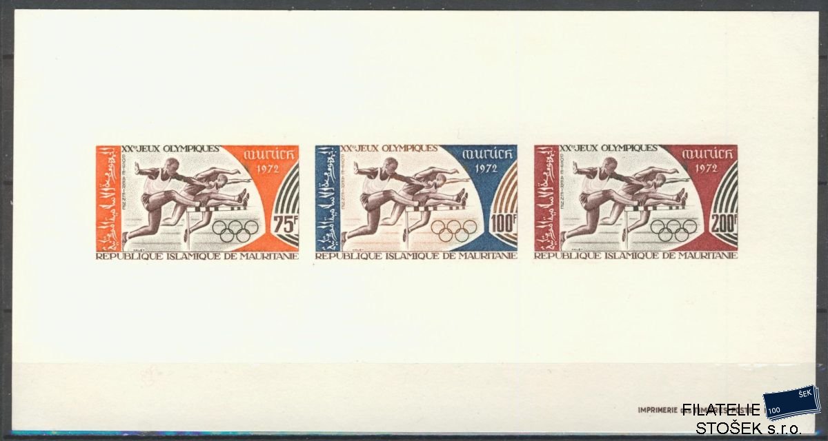 Mauritanie známky Mi 438-40 - Blok souvenir fr. pošty