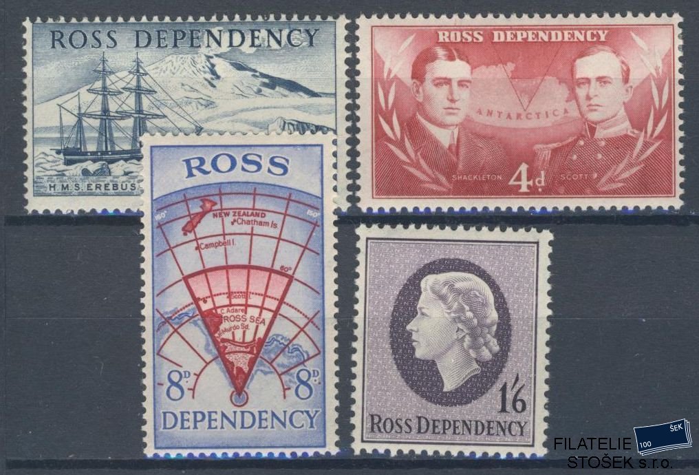 Ross Dependency známky Mi 1-4