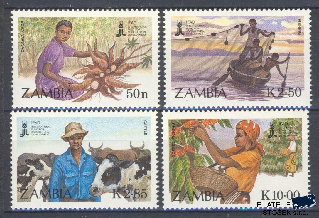 Zambia známky Mi 444-47