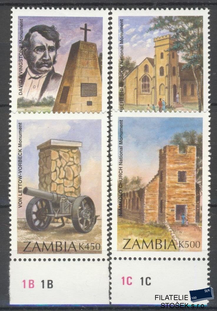 Zambia známky Mi 652-55