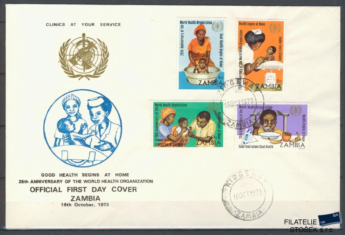 Zambia známky Mi 111-14 FDC