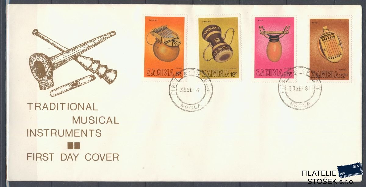 Zambia známky Mi 264-67 FDC