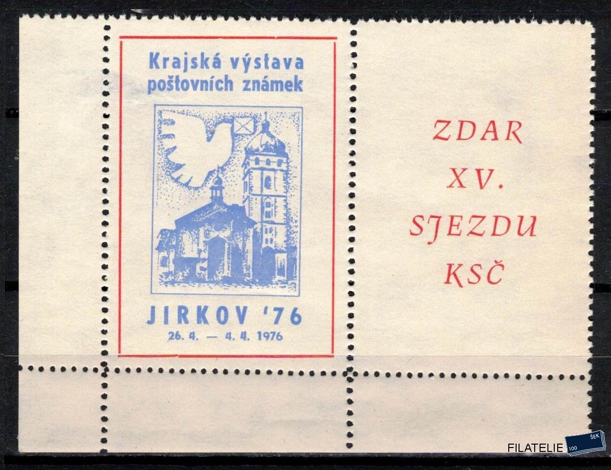 ČSSR zálepky - Jirkov 1976