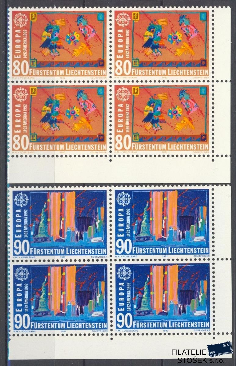 Liechtenstein známky Mi 1033-34 4 Blok