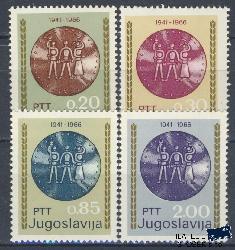 Jugoslávie známky Mi 1179-82