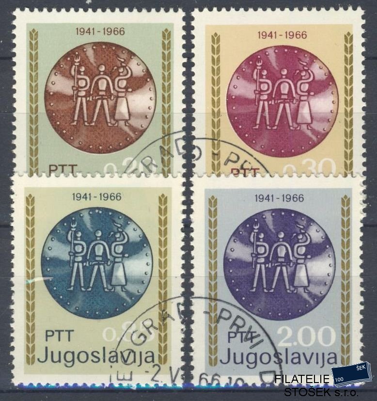 Jugoslávie známky Mi 1179-82