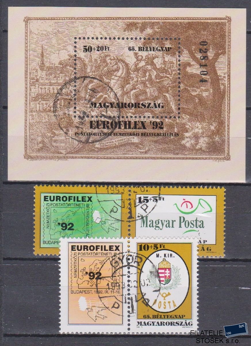 Maďarsko známky Mi 4210-11 + Bl 221
