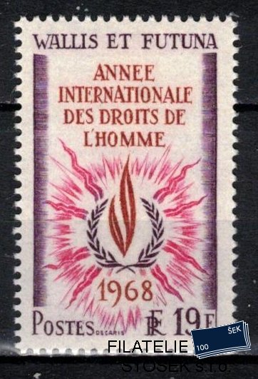 Wallis známky 1968 Droits de l´homme