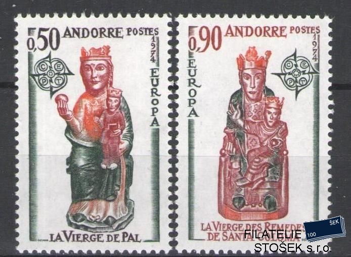 Francouzská Andora známky Mi 258-59