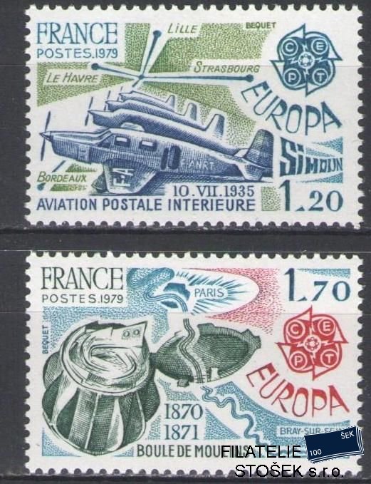 Francie známky Mi 2148-49