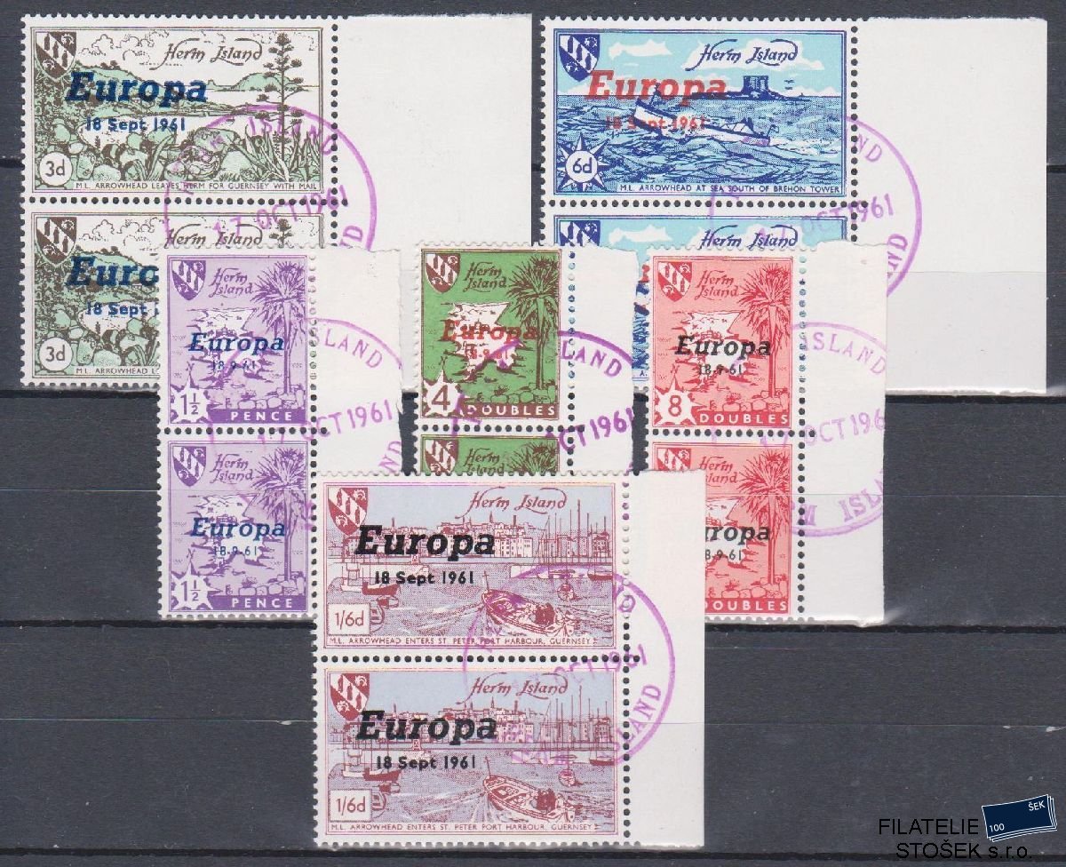 Guersney - Herm Island známky Mi - Europa 1961