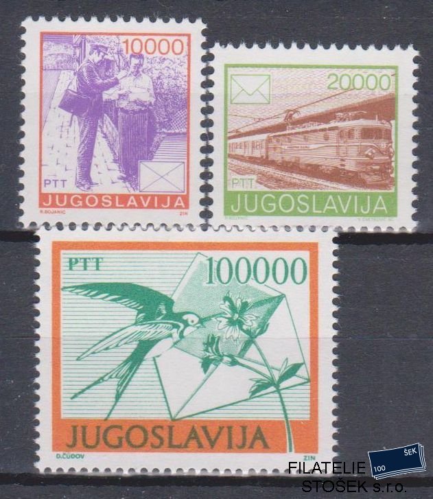 Jugoslávie známky Mi 2389-91