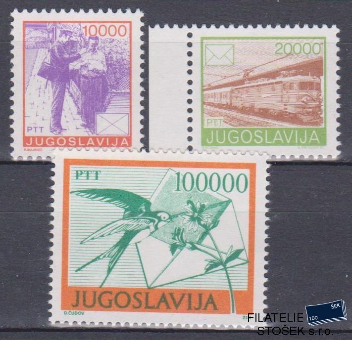 Jugoslávie známky Mi 2389-91