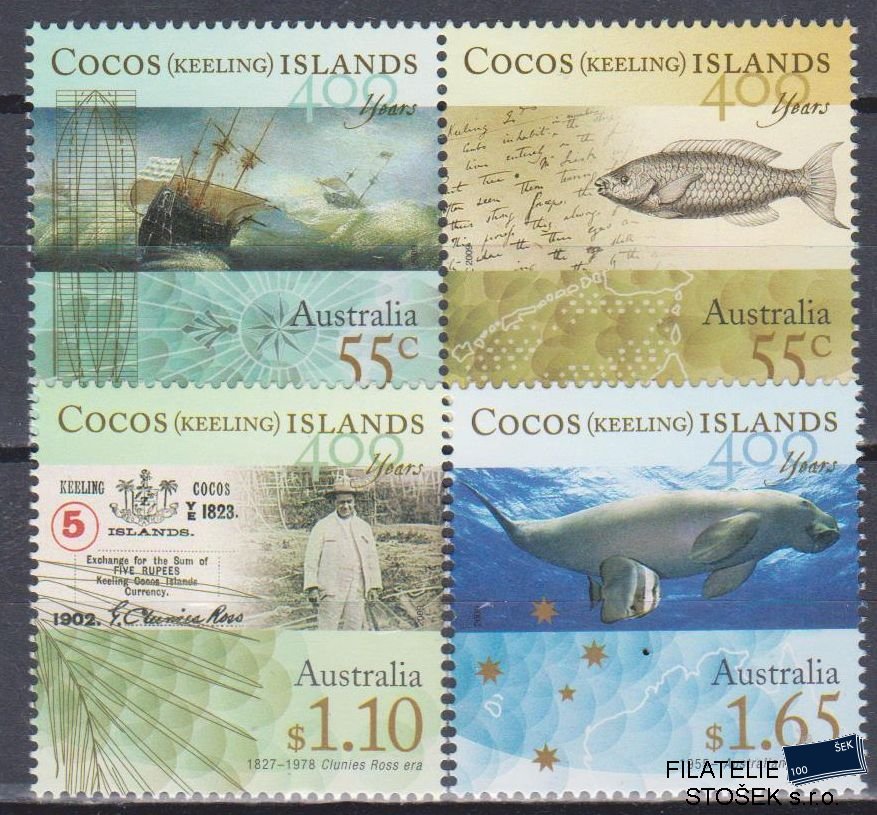 Cocos Islands známky Mi 452-55