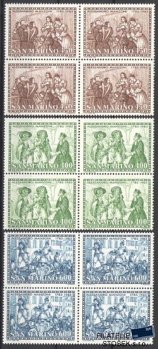 San Marino známky Mi 1325-27 4 Blok