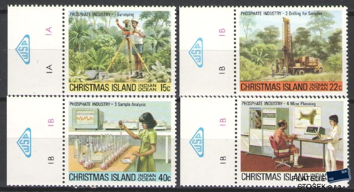 Christmas Island známky Mi 124-27