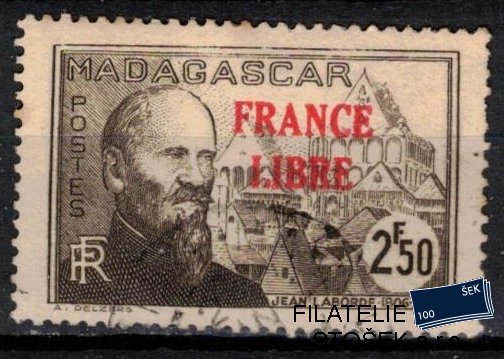 Madagaskar známky Yv 252 přetisk France Libre