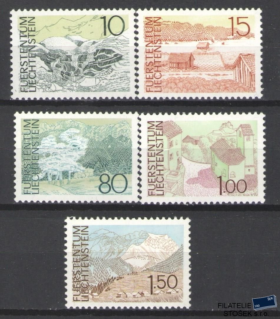 Liechtenstein známky Mi 573-77