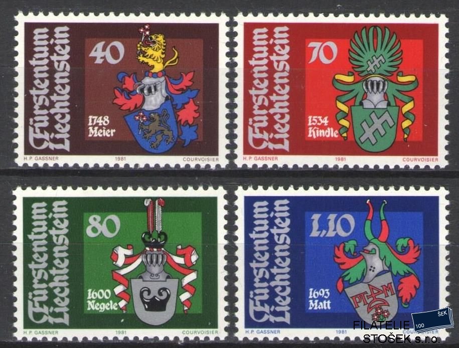 Liechtenstein známky Mi 766-69