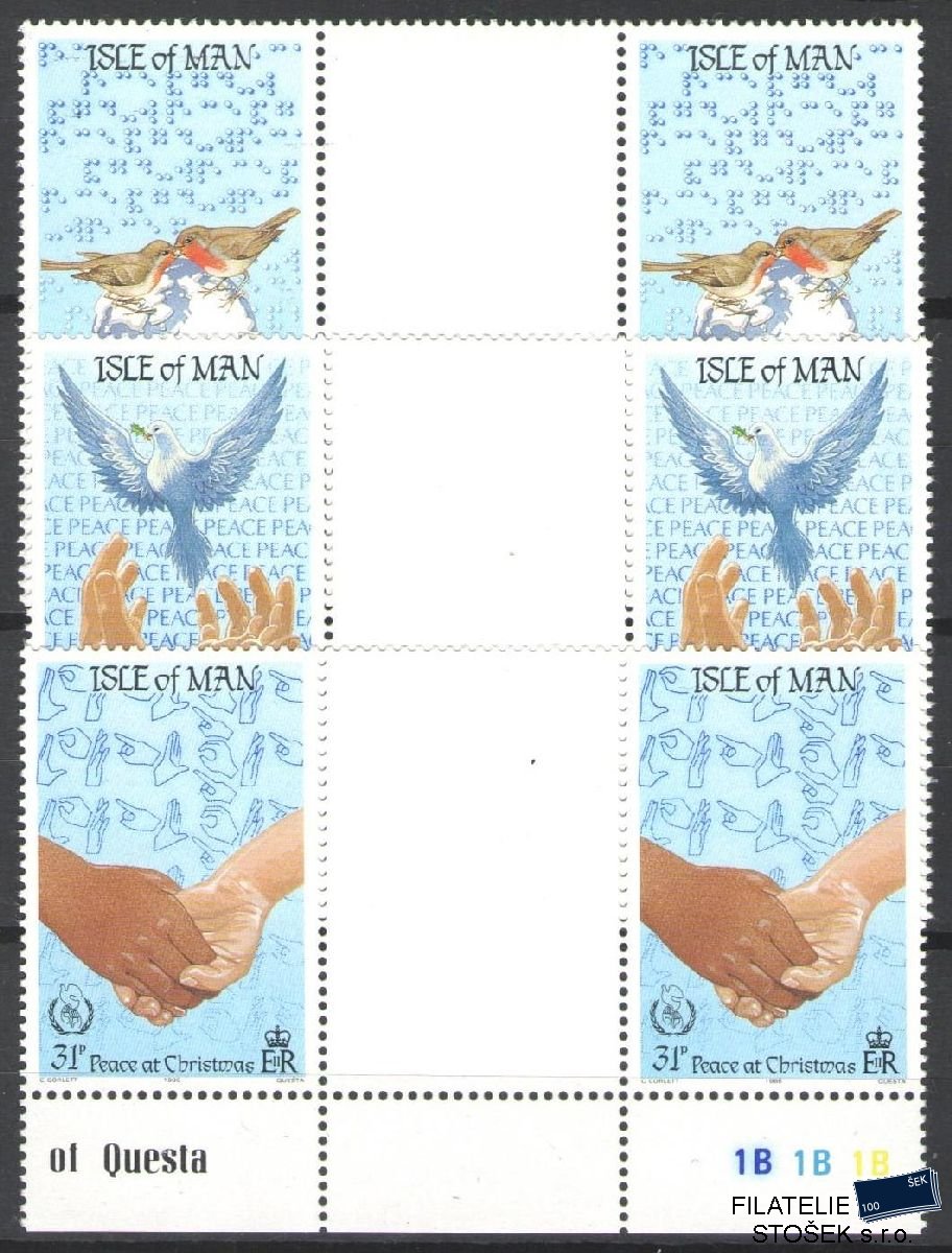 Isle of Mann známky Mi 322-24 Meziarší