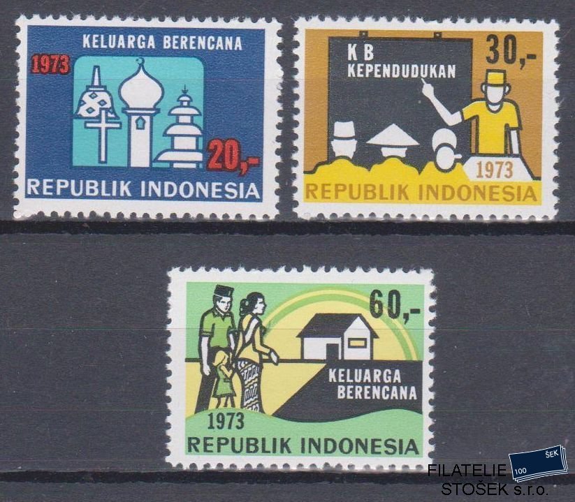 Indonesie známky Mi 744-46