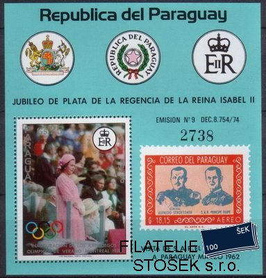 Paraguay známky Mi Bl.303