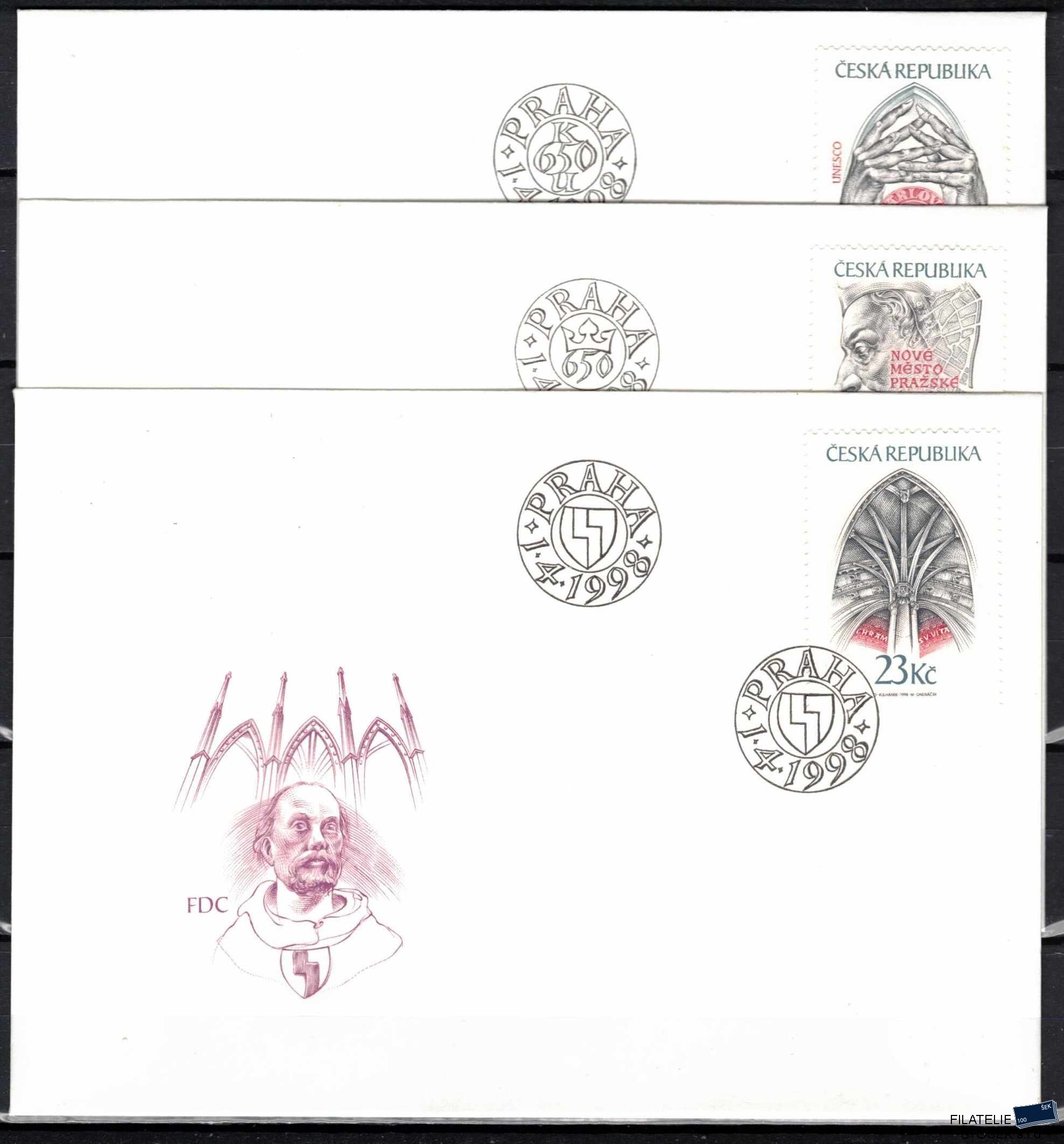 Česká republika známky 174-6 3x FDC