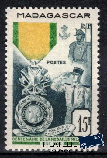 Madagascar známky 1952 Medaile Militaire