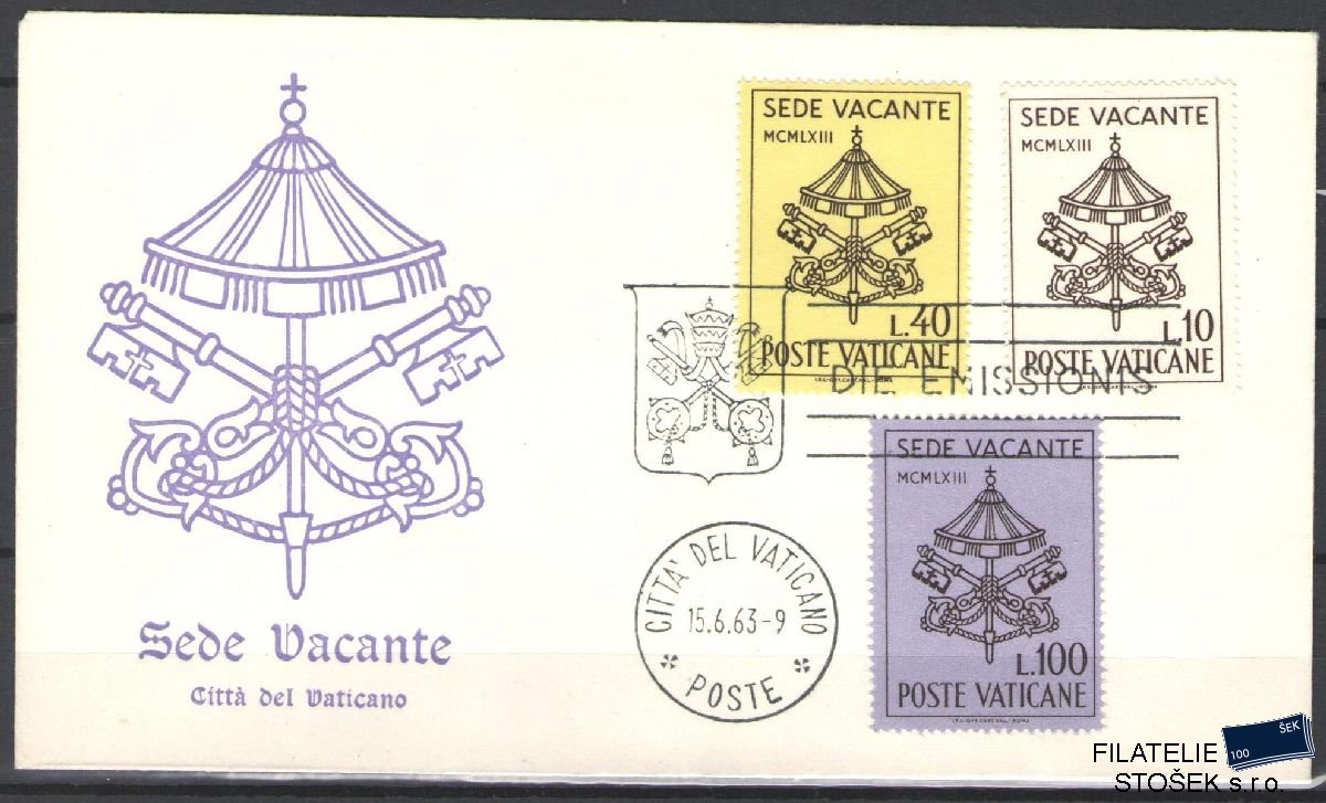 Vatikán celistvosti Mi 429-31 FDC