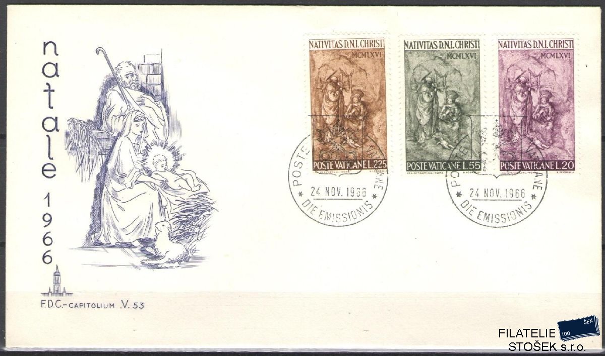 Vatikán celistvosti Mi 514-16 FDC