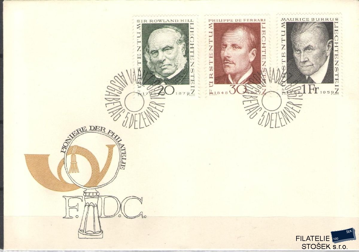 Liechtenstein celistvosti Mi 503-5 FDC