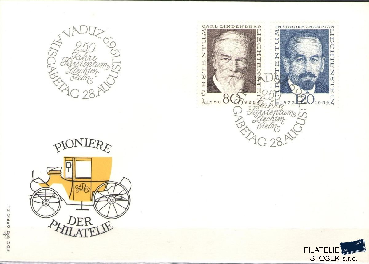 Liechtenstein celistvosti Mi 512-13 FDC