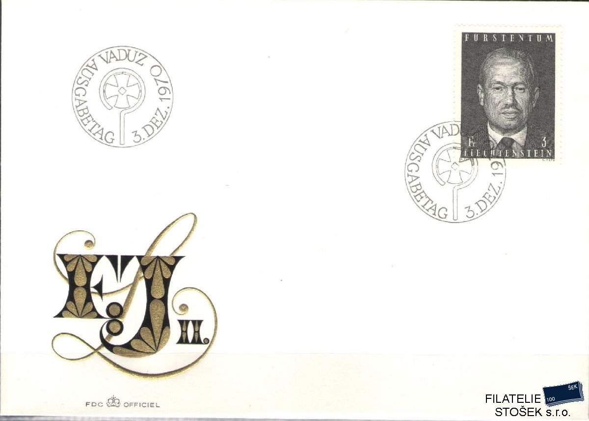 Liechtenstein celistvosti Mi 531 FDC