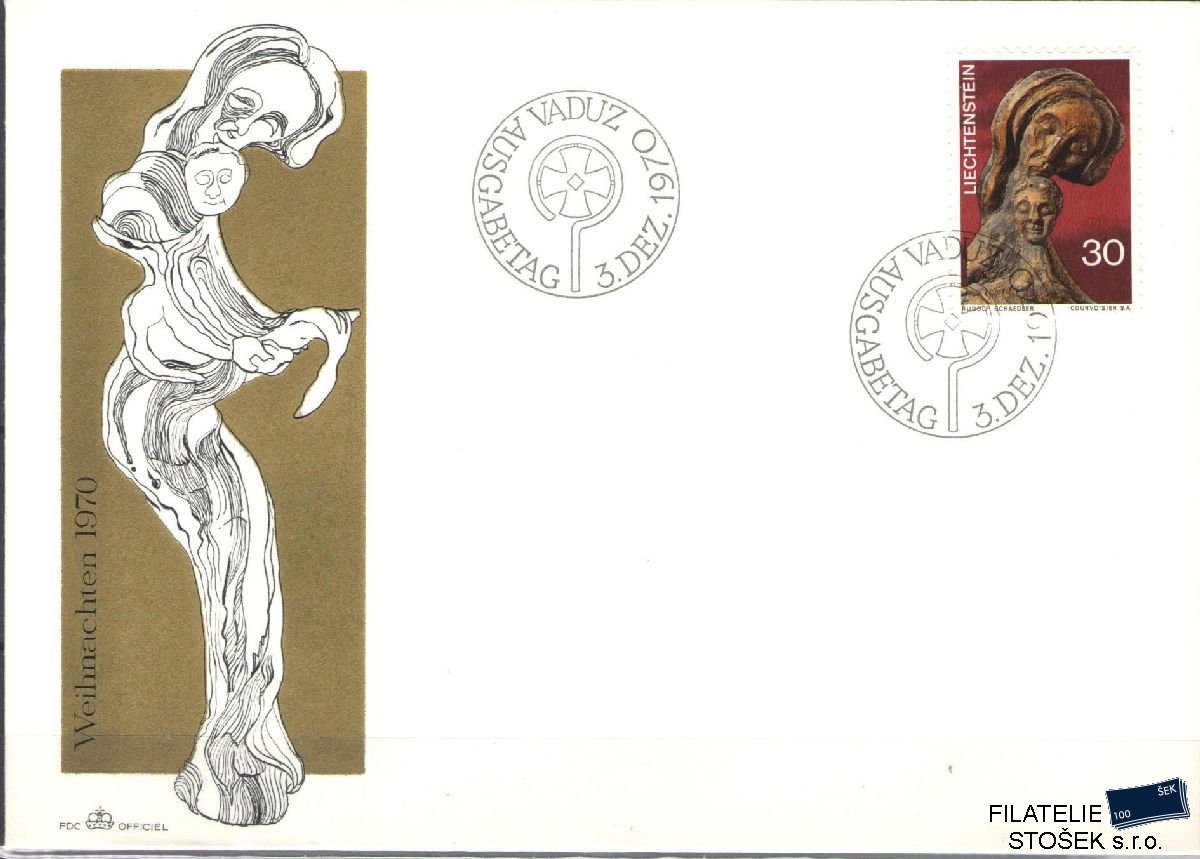 Liechtenstein celistvosti Mi 532 FDC