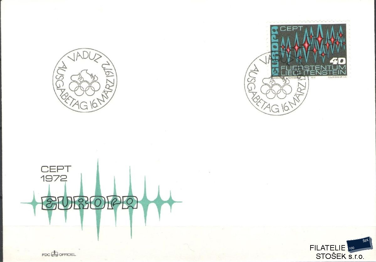 Liechtenstein celistvosti Mi 564 FDC