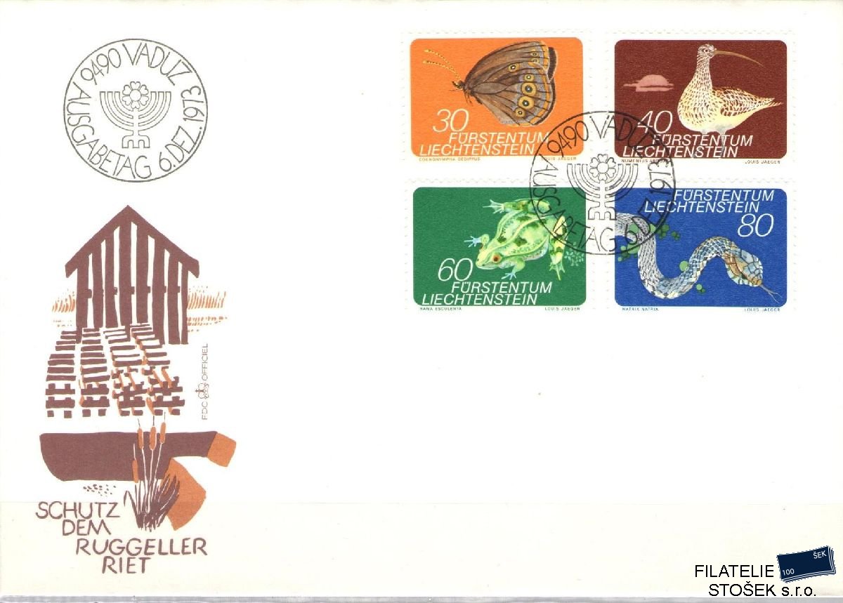 Liechtenstein celistvosti Mi 591-94 FDC