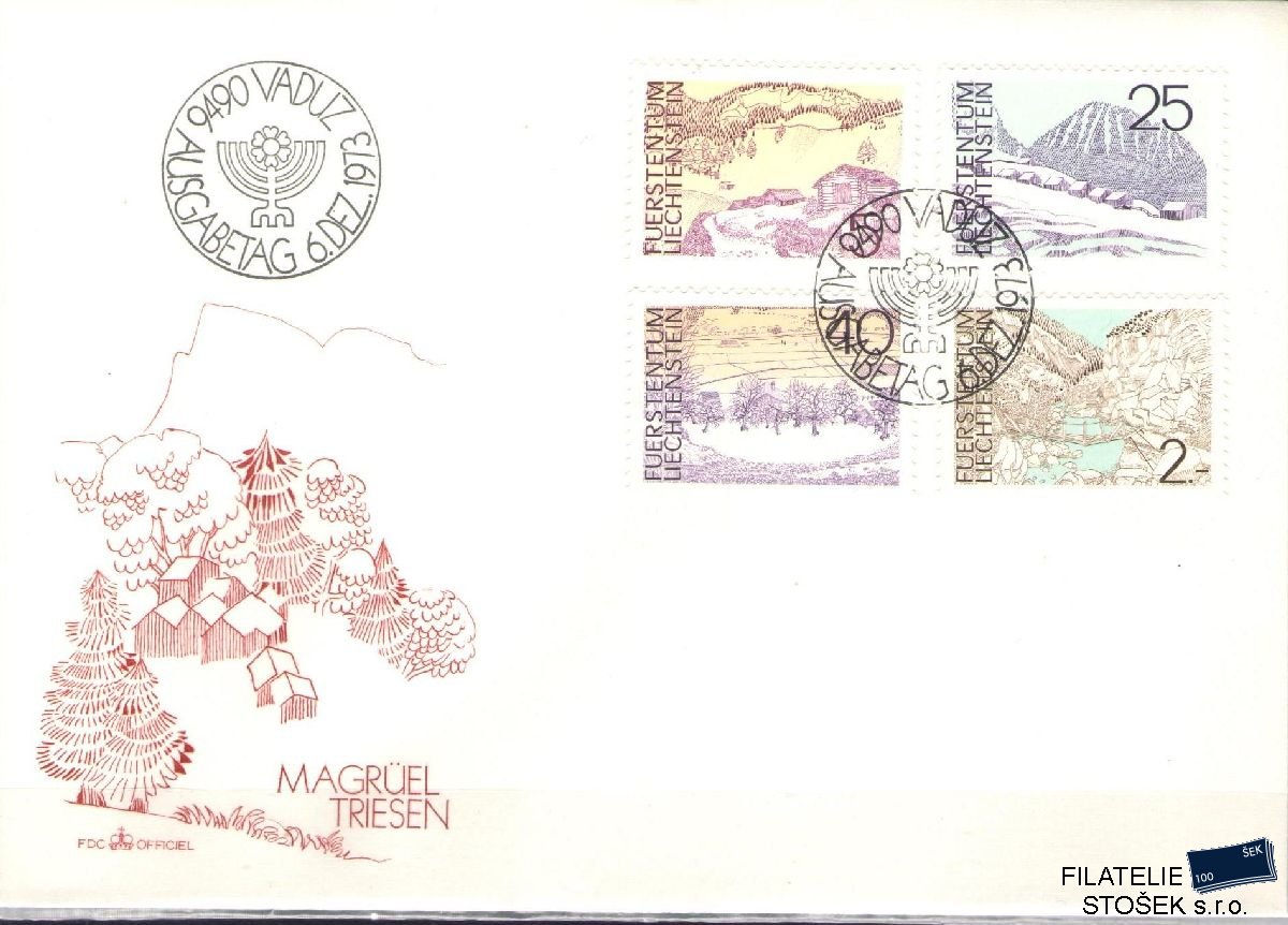 Liechtenstein celistvosti Mi 596-99 FDC