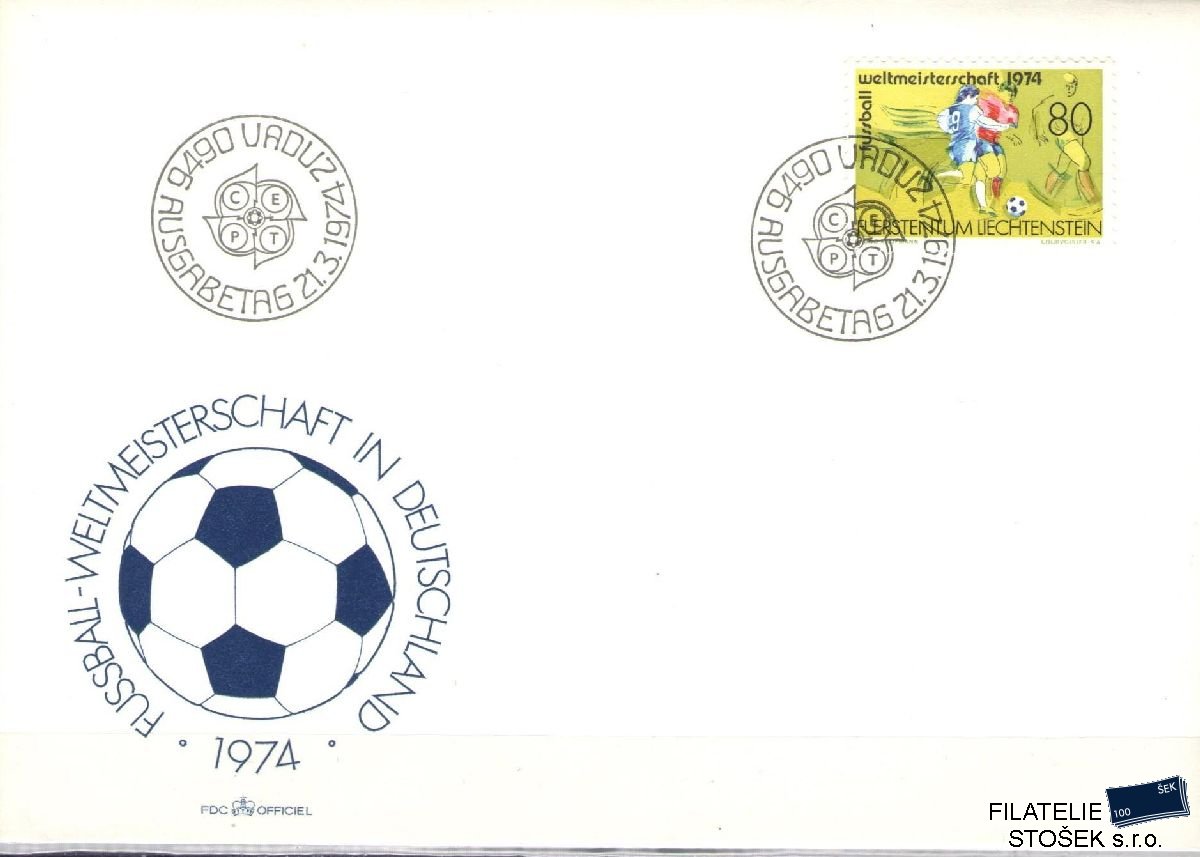 Liechtenstein celistvosti Mi 606 FDC